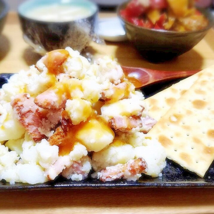 ハチミツかけ♥ ゴルゴンゾーラポテサラ★